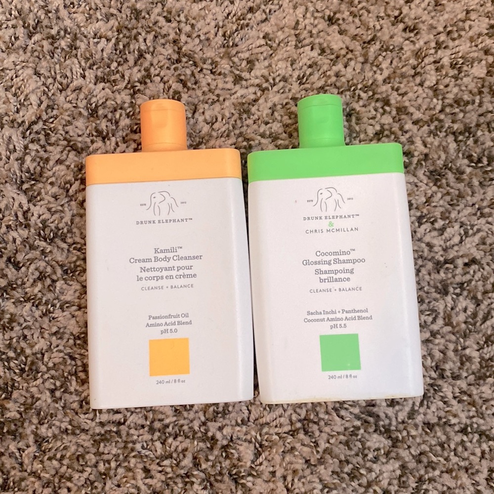 Drunk elephant body cleanser and shampoo